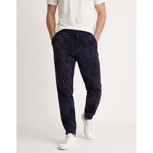 VINCE Mens Indigo Tie Dye Sweatpants Soft Cotton Lounge Pants Size M Drawstring